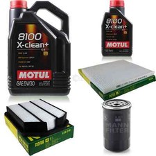MOTUL 6 L 5W-30 MOTOR-ÖL+MANN-FILTER für KIA Carens III UN 2.0 CRDi 135