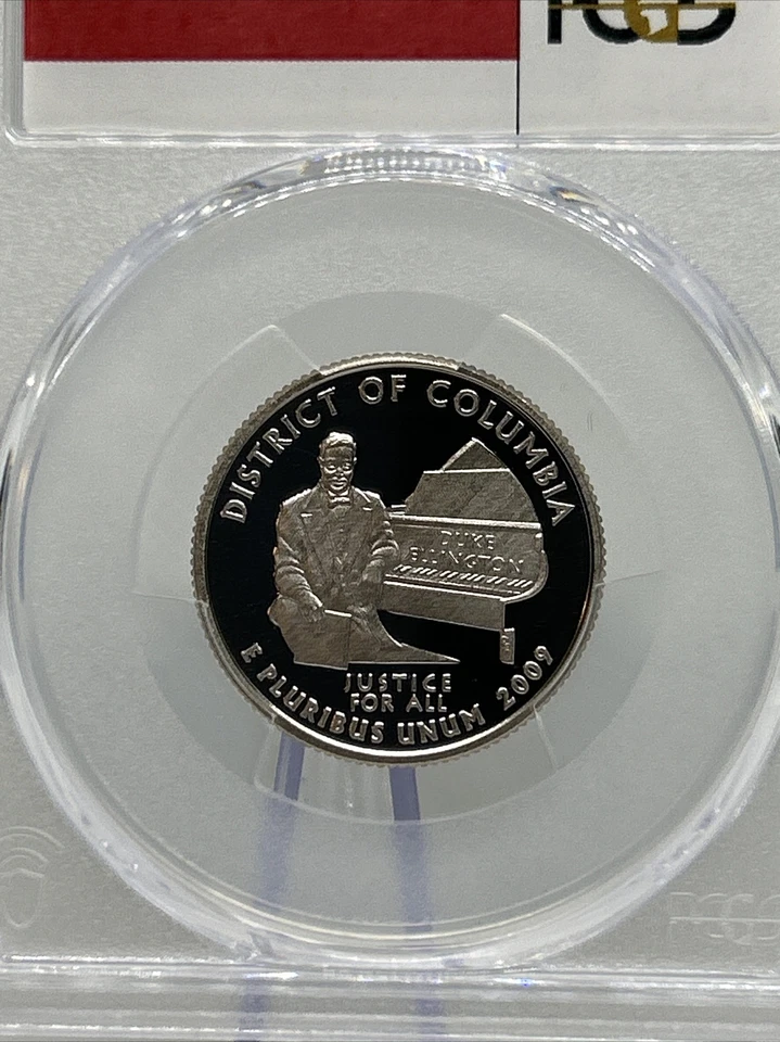 2009-S Flag Clad District of Columbia Quarter DC PR70DCAM PCGS🇺🇸✨ - Image 4 of 4