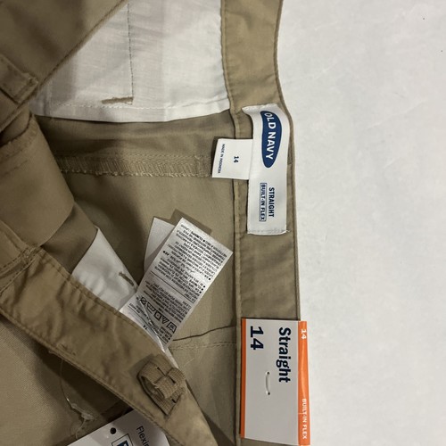 Old Navy Boys Size 14 Shore Enough Straight Built-In Flex Uniform Pants NWT - Picture 3 of 3