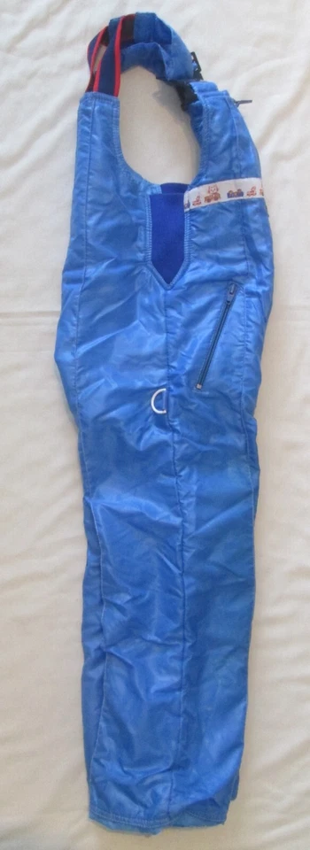 Snoopy синий детский снег нагрудник комбинезон размер 6 на молнии карманы, эластичные стороны ~ изящный - Изображение 4 из 4