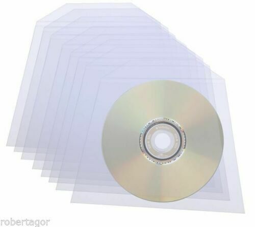 Bustine singole-custodie trasparenti vuote per CD,DVD, con lembo di chiusura - Afbeelding 3 van 4