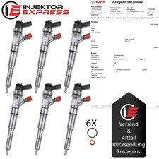 6x 0445110216 Injektor Einspritzdüse BMW 320d 520d 13537793836 13537794334