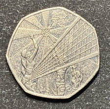 London 2012 Olympic Volleyball 50p Circulated Coin Rarest #23 of 29 - Available on eBay
