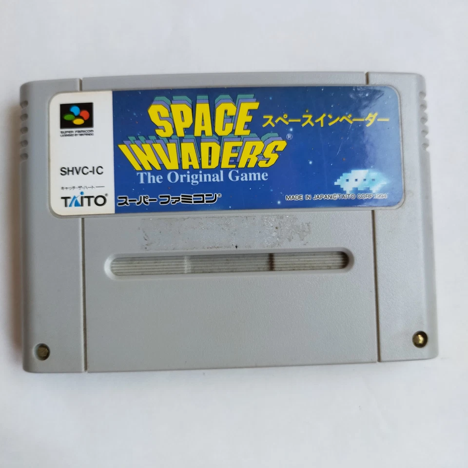 Space Invaders Taito pre-owned Nintendo Super Famicom SFC SNES T - Image 2 of 4