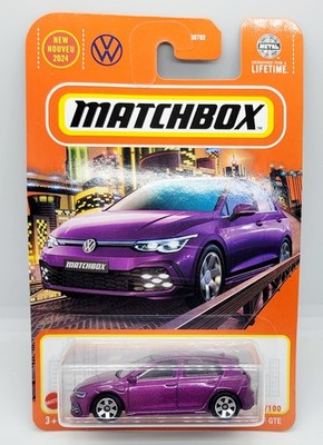 2024 Matchbox 2021 Volkswagen Golf GTE MBX Metro Purple Toy Car 