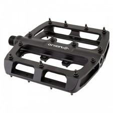 Origin8 Rascal Xl Platform Pedals 916 Concave Alloy Body Removable Pins Black