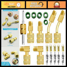 R410A Mini Split Adapter Kit, 5/16 to 1/4 Coupler, Refrigerant Hose Connector