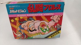 Super Cassette Vision Software Model Rantou Pro Wrestling Epoch