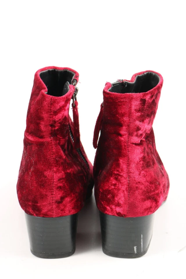 MANGO Botines Mujeres Botines Talla EU 36 rosa-rojo elegante - Imagen 4 de 4