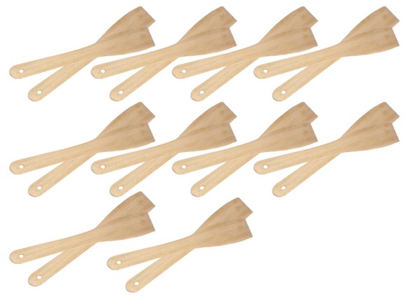Pfannenwender KochlöFfel Bratenwender Holz Pfannenheber Holzschaber HolzlöFfel-image