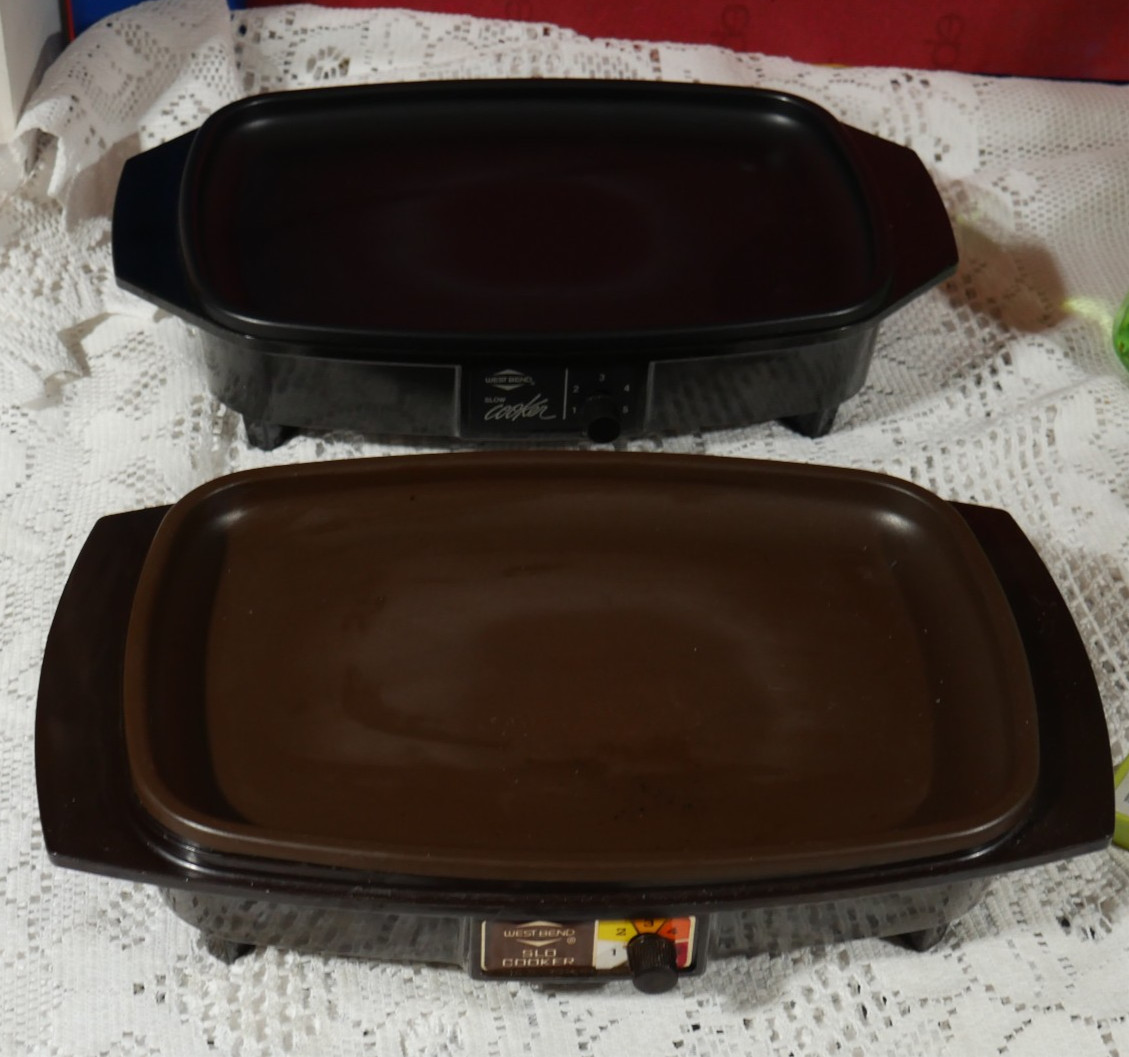 EUC WEST BEND SLOW COOKER BASE FOR OBLONG 4-6 QT. PANS MADE 