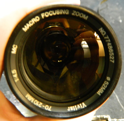 Vintage Vivitar 70-210mm f/4.5 MC Macro Focusing Zoom Lens w/Promaster Filter VG