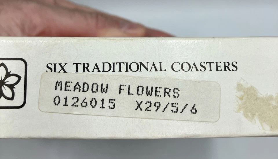 Vintage Pimpernel Coasters Meadow Flowers 6 Cork Back England Floral Garden - Image 4 of 4