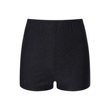 US Womens Lyrical Dance Dress Shiny Figure Skating Built-in Briefs Leotard Dress