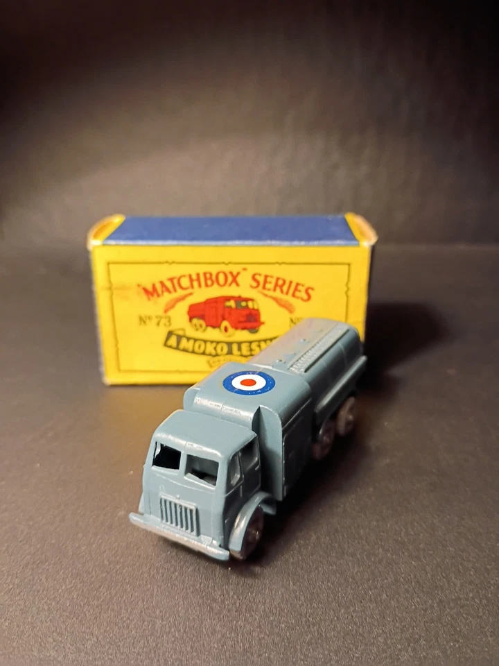 Matchbox#73A RAF 10 Ton Pressure Refueller 1959 Second Casting Solid Orig B4 Box - Image 2 of 4