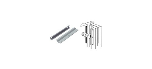 CRL U9511 6" Gray Latch Guard - Picture 2 of 5