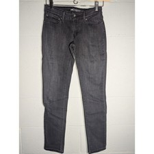 Levi's Womens Demi Curve Mid Rise SKINNY JEANS Pants Casual Black Sz 4/27