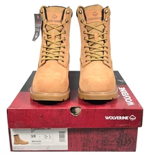 Wolverine Floorhand Insulated 8" Waterproof Work Boot Men's 10M Wheat W221022