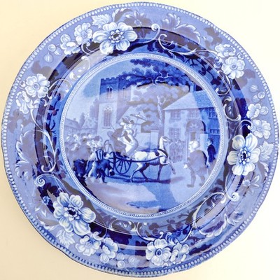 Doctor Syntax Taking Possession of his Living Dinner Plate Impressed Clews Mark