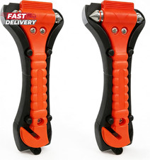 2 Pack Car Window Breaker Hammer Seat Belt Cutter 2 In 1 Emergency Escape Tool
