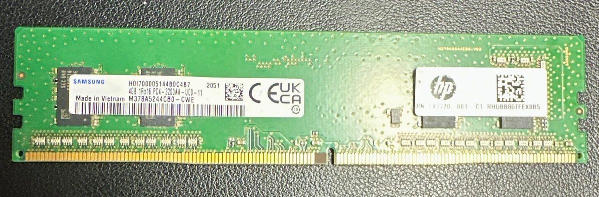 Samsung DDR4 SDRAM 4 GB Capacity per Module Memory (RAM) for sale