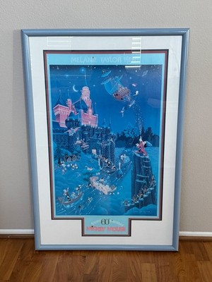 MELANIE TAYLOR KENT DISNEY HAPPY 60TH BIRTHDAY MICKEY MOUSE FRAMED ART POSTER