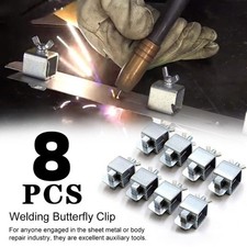 New 8x Set Butt Weld Clamps Welding Clamp Panel Lock Grip Sheet Metal Fasten UK