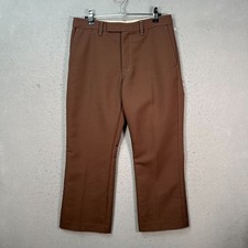 Uniqlo U Womens Size 6 Brown Straight Leg Dress Pants Wool Blend
