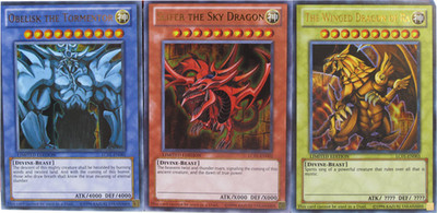 Yugioh Götterkarten Set LC01 LIMITED Slifer Ra Obelisk Holo ENG