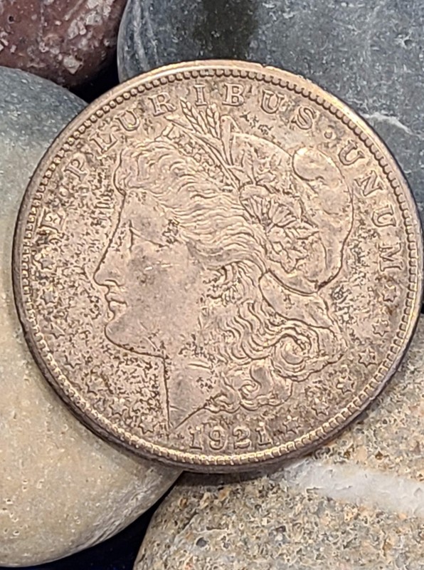 1921-S Morgan Silver Dollar - Last Year Issue 90% Silver Circulated