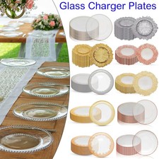 1-12pcs Charger Plates 13" Wedding Party Dining Table Place Settings Set Decor