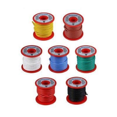 14 Gauge Silicone Wire Kit 7 Color Each 25 ft Flexible 14 AWG Stranded Tinned Co