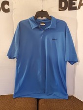 Nike Men's Golf Polo Standard Fit Shirt Dri Fit Size XLarge Blue