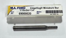 M.A. Ford 1/16" Mini Carbide Burr SA-41, Cylinder, Single Cut 1/8" Shank USA
