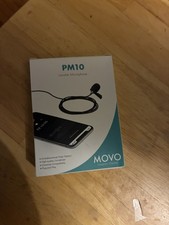 Movo PM10 Lavalier Lapel Clip-on Microphone for iPhone/iPad/Android/Smartphones