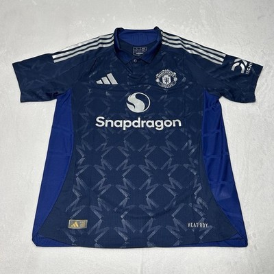 Manchester United Jersey Mens Large Soccer Snapdragon DXC Adidas