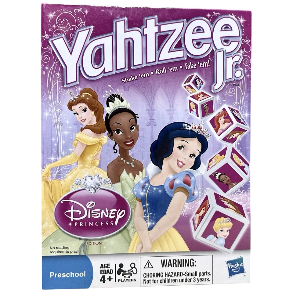 Yahtzee Jr. Disney Princess Edition New Sealed 2010 Edition Ages 4+ No Reading - Image 2 of 4