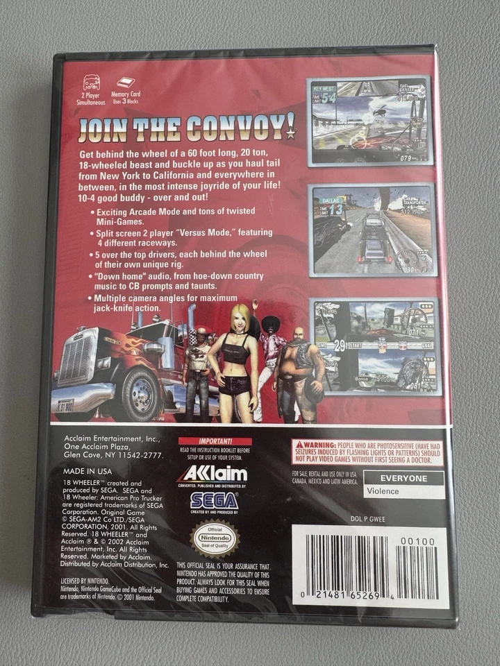 18-Wheeler: American Pro Trucker (Nintendo GameCube, 2002) Factory Sealed Y Fold - Image 2 of 2