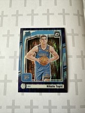 2024-25 Donruss Optic Rated Rookie Nikola Topic Purple Shock #278 RC OKC Thunder