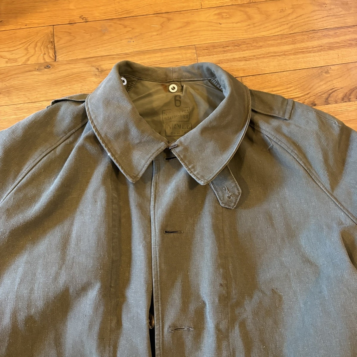 Vintage WW2 French Military Motorcycle Trench Coat | eBay