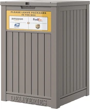 Upgrade 48 Gallon Package Delivery Box for Porch with Sign, Outdoor Storage with
