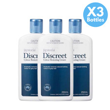 Restoria Discreet Hair Cream 250ml Natural Color Restore & Grey Hair Reversal X3