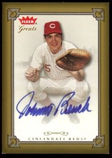 2004 Fleer Greats #GBA-JB Johnny Bench Autograph *NM *Cincinnati Reds *HOF