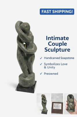 Alva Museum Replicas Abstract Embrace Sculpture | Licensed Art Statue | NY