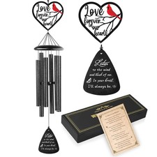Memorial Sympathy Gifts, 36" Memorial Wind Chimes for Loss of Loved One, Card...
