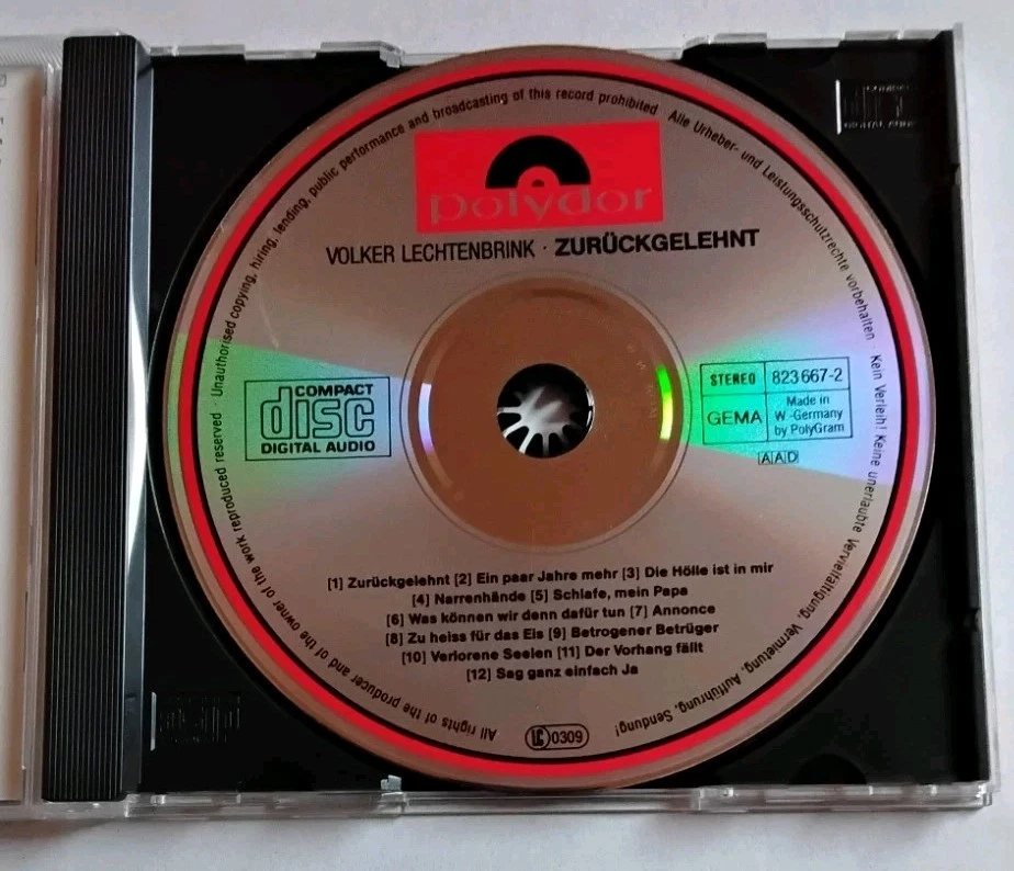 Zurückgelehnt von Volker Lechtenbrink | CD | Zustand sehr gut - Bild 3 von 4