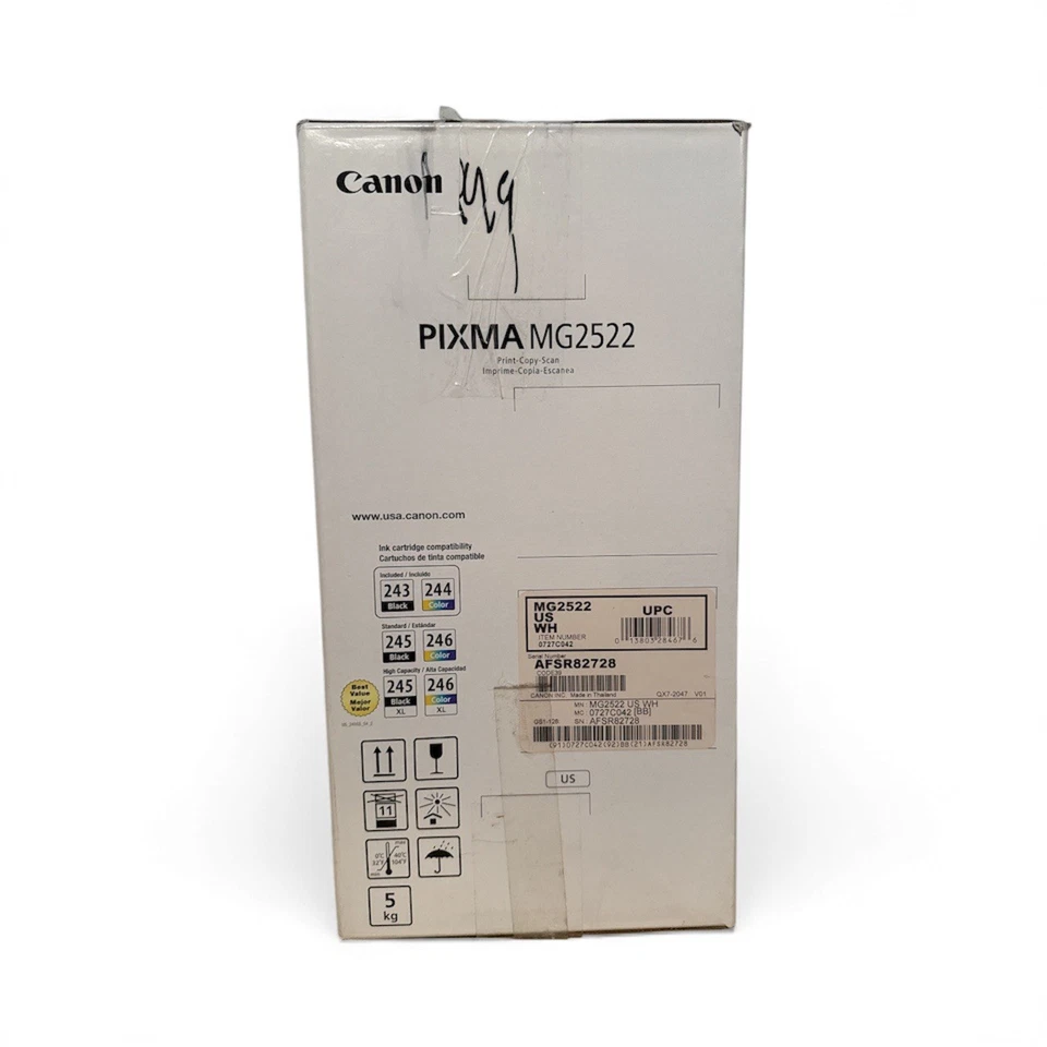 NEW Canon PIXMA MG2522 Wired All-in-One Color Inkjet Printer w/ INK USB Cable - Image 2 of 3