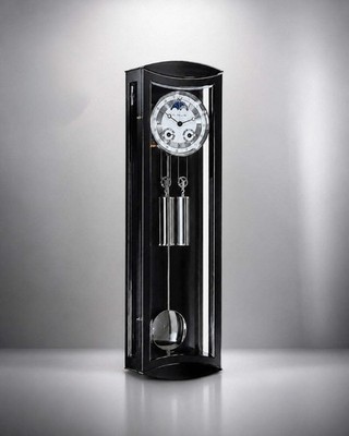 Hermle Mornington | Ebony Regulator Wall Clock | Brand New Old Stock | Moon Phas