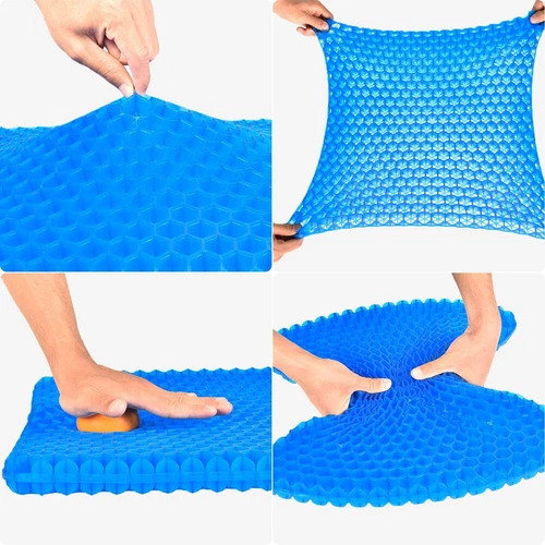 Double Layer Gel Honeycomb Seat Comfort Cooling Support Cushion Flex Pain Relief - Picture 8 of 15
