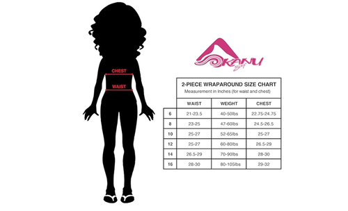 Kanu Surf Girls' Coral Reef Sport Wrap Around Bikini 2-Piece Swimsuit, 8 - Picture 2 of 2